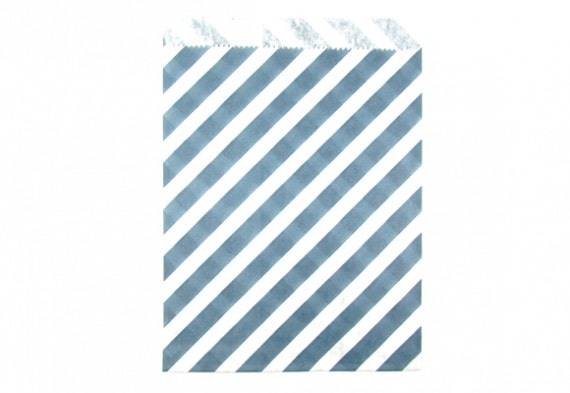 Navy Diagonal Stripes Bags