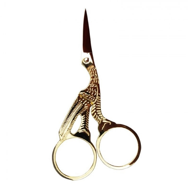 These vintage-style gold crane embroidery scissors are perfect for any craft project. Store Located in Sydney, Australia. Free Shipping.