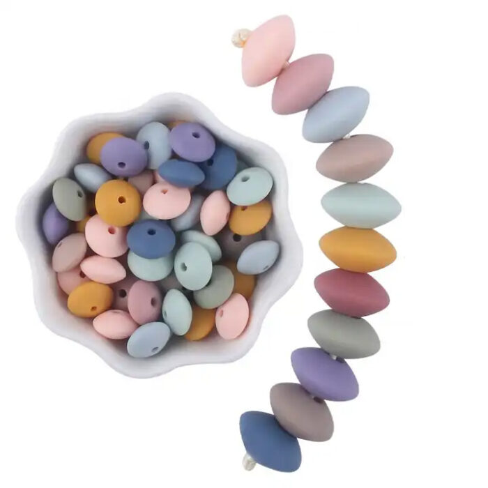 Silicone Lentil Beads