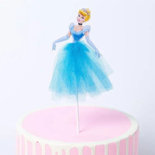 Cinderella Cake Topper with Tulle Skirt