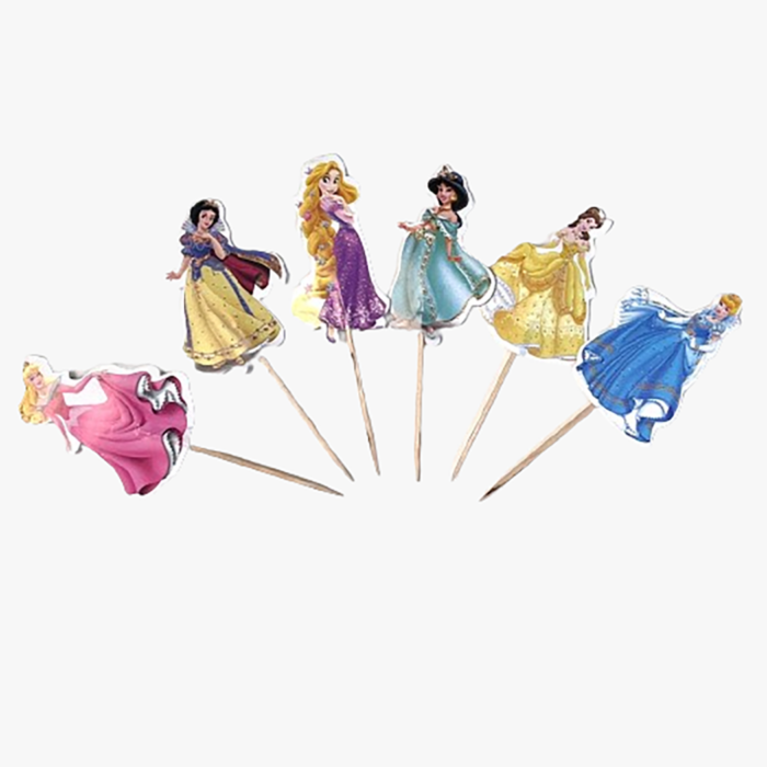 Disney Princess Cupcake Toppers - 12 Pieces