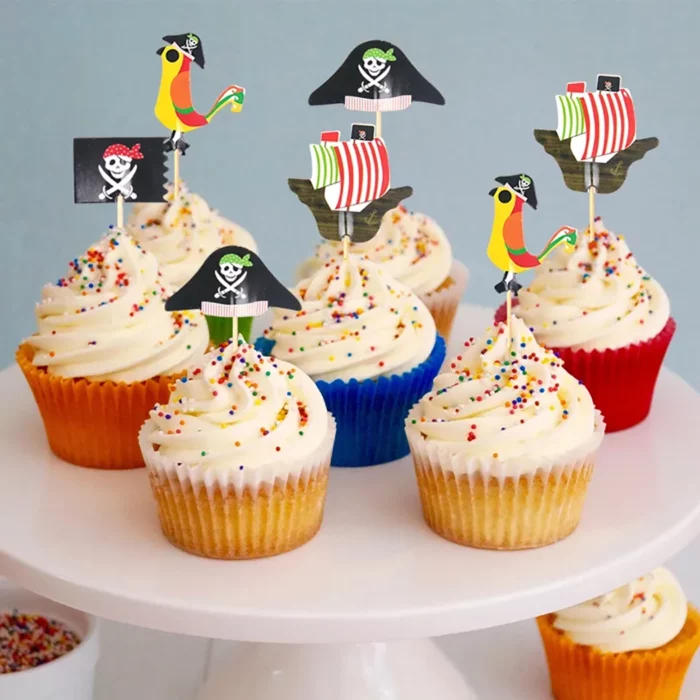 Pirate Theme Cupcake Toppers