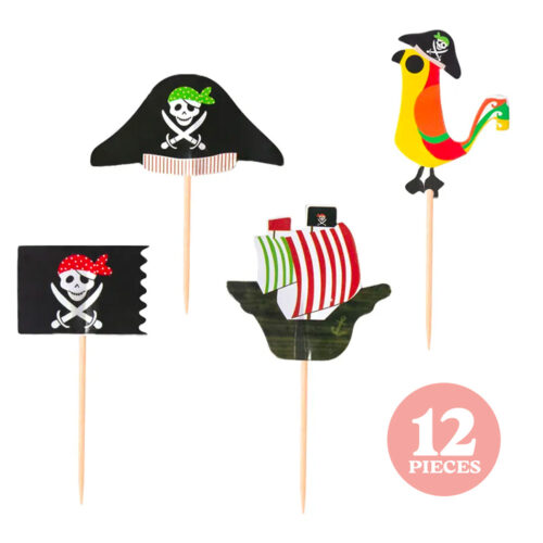 Pirate cupcake toppers