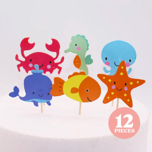 Under the sea cupcake toppers